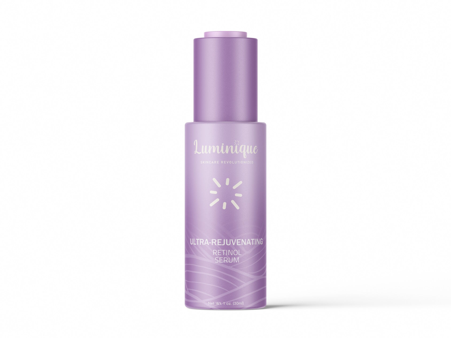 Luminique Ultra-Rejuvenating Retinol Serum berry bottle